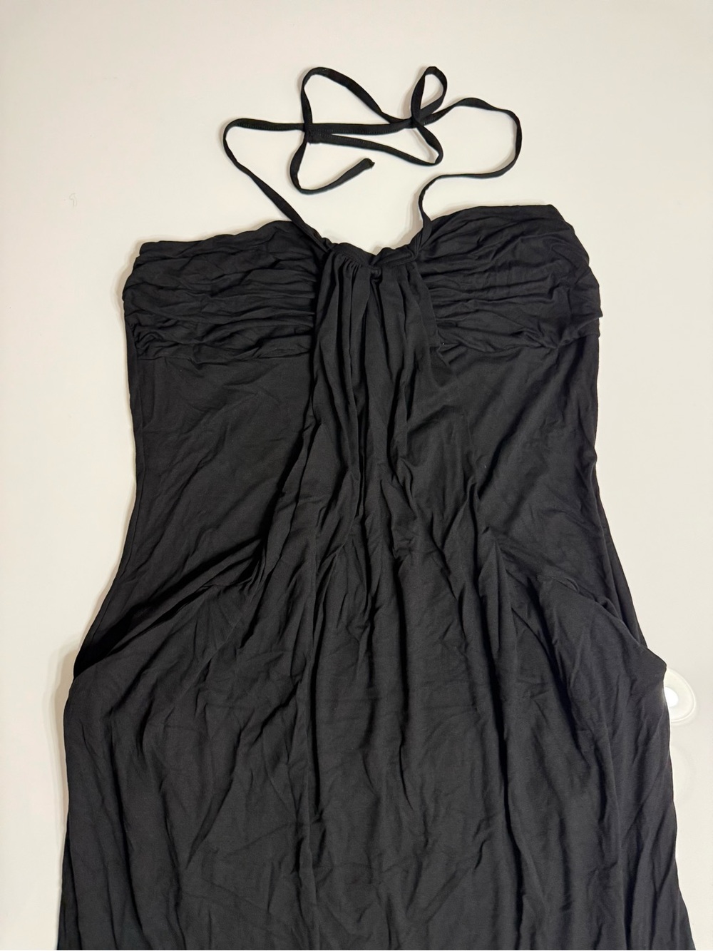 HALARA Black Strapless Maxi Dress with Removable Halter